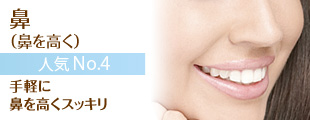 人気 No.3 鼻(鼻を高く)